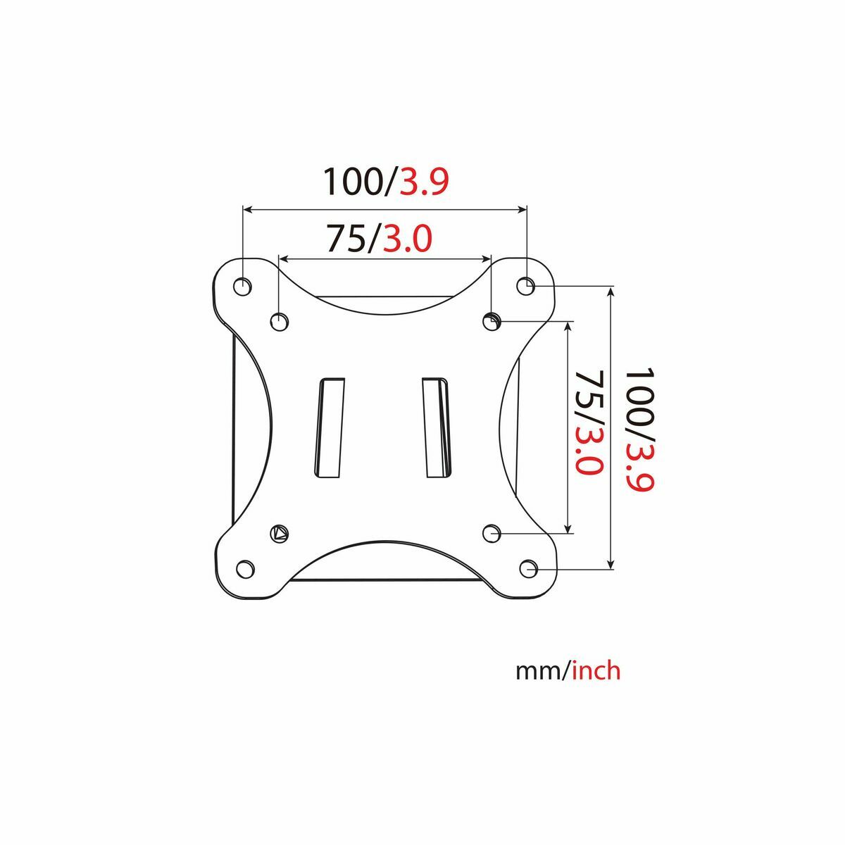 Digitus Fixation murale universelle pour écrans jusqu'a 81cm (32 po)