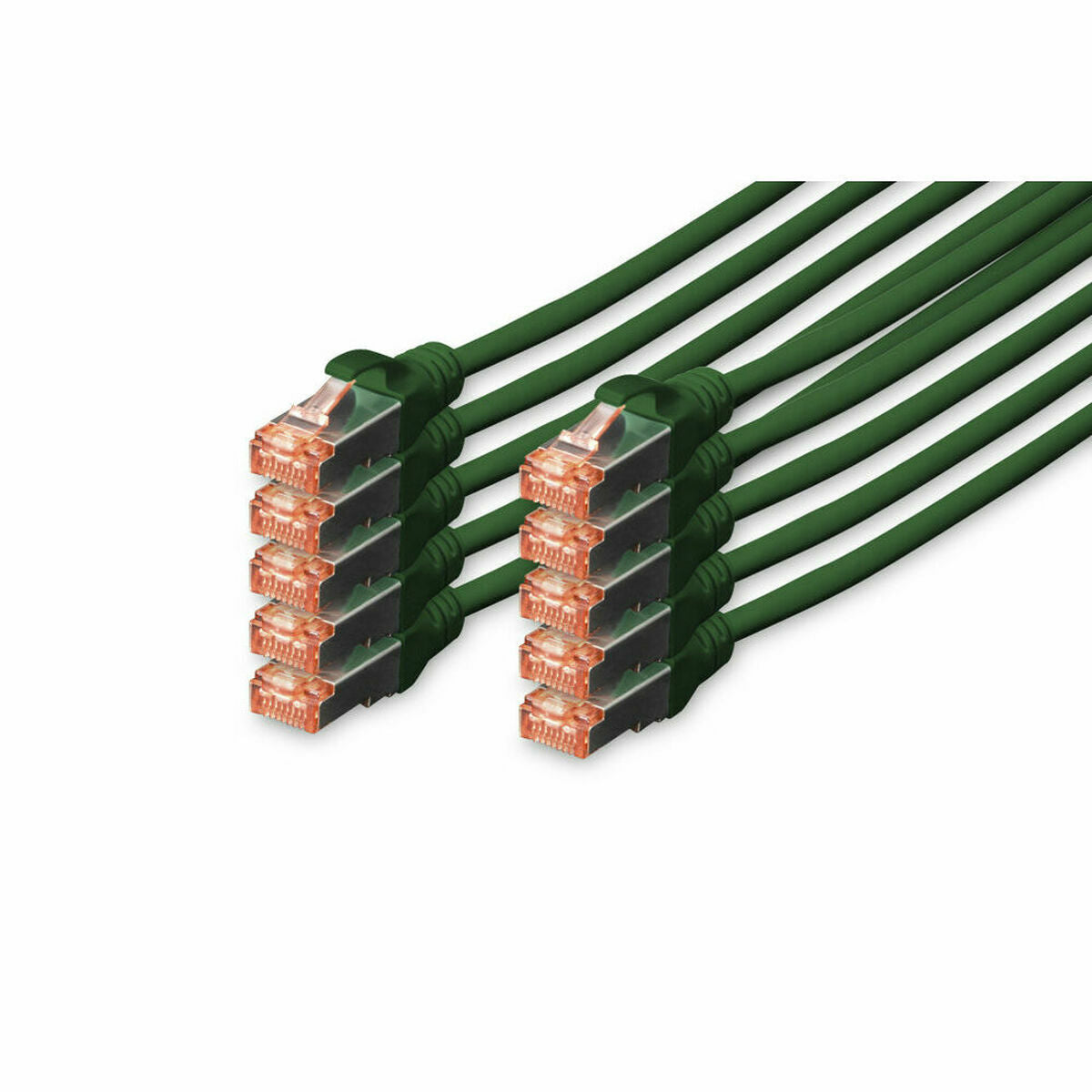 Digitus DK-1644-0025-G-10 câble de réseau Vert 0,25 m Cat6 S/FTP (S-STP)