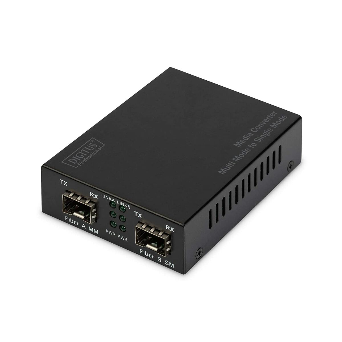 Digitus DN-82133 convertisseur de support réseau 1000 Mbit/s 1550 nm Multimode, Monomode Noir