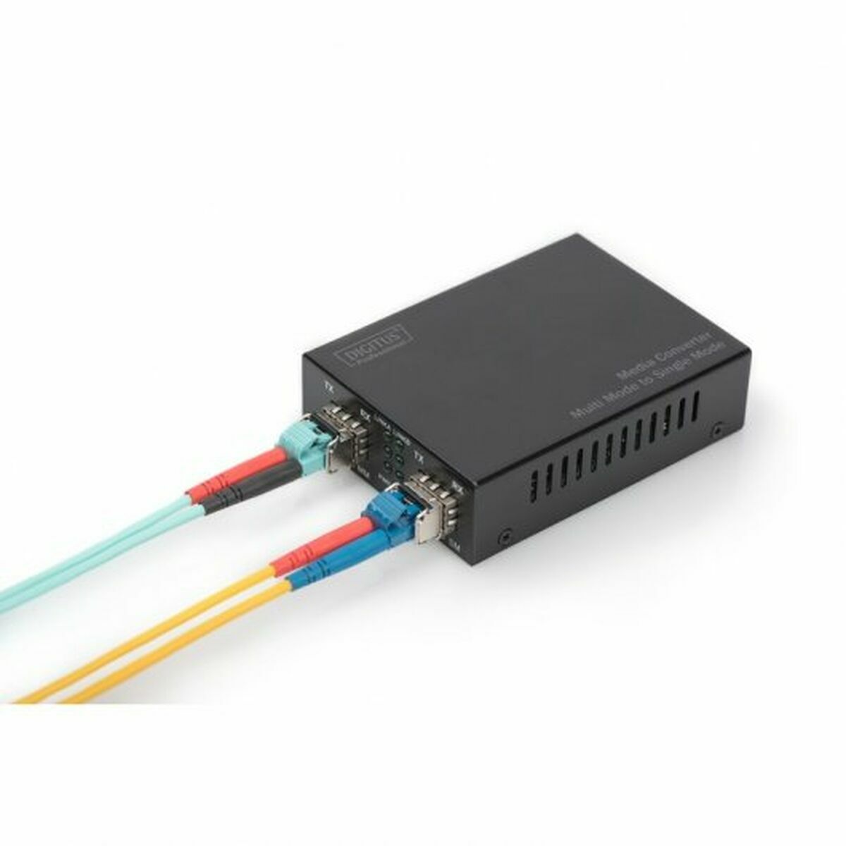 Digitus DN-82133 convertisseur de support réseau 1000 Mbit/s 1550 nm Multimode, Monomode Noir