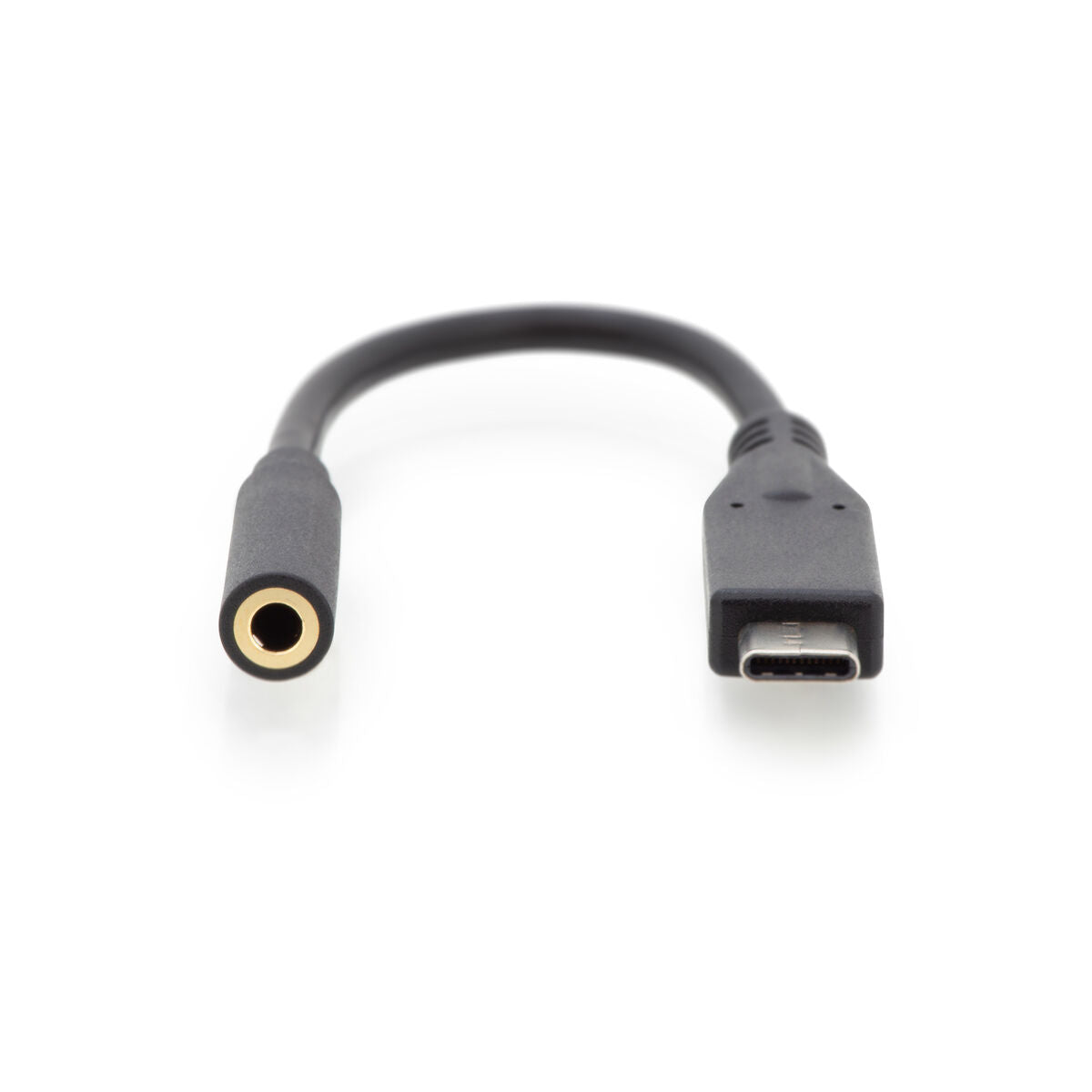Digitus AK-300321-002-S câble de téléphone portable Noir 0,2 m USB C 3,5mm