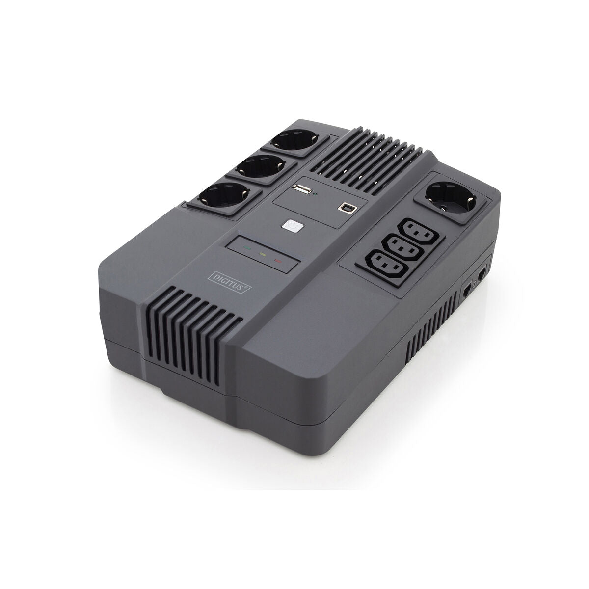 Digitus DN-170110 alimentation d'énergie non interruptible Interactivité de ligne 0,6 kVA 7 sortie(s) CA