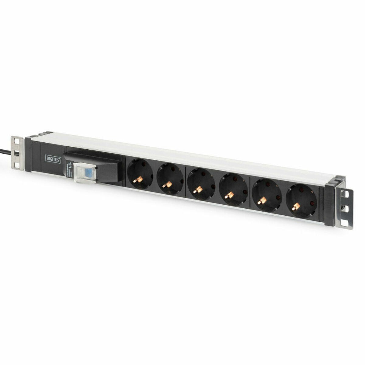 Digitus DN-95417 unité de distribution d'énergie 6 sortie(s) CA 0U/1U Noir, Argent