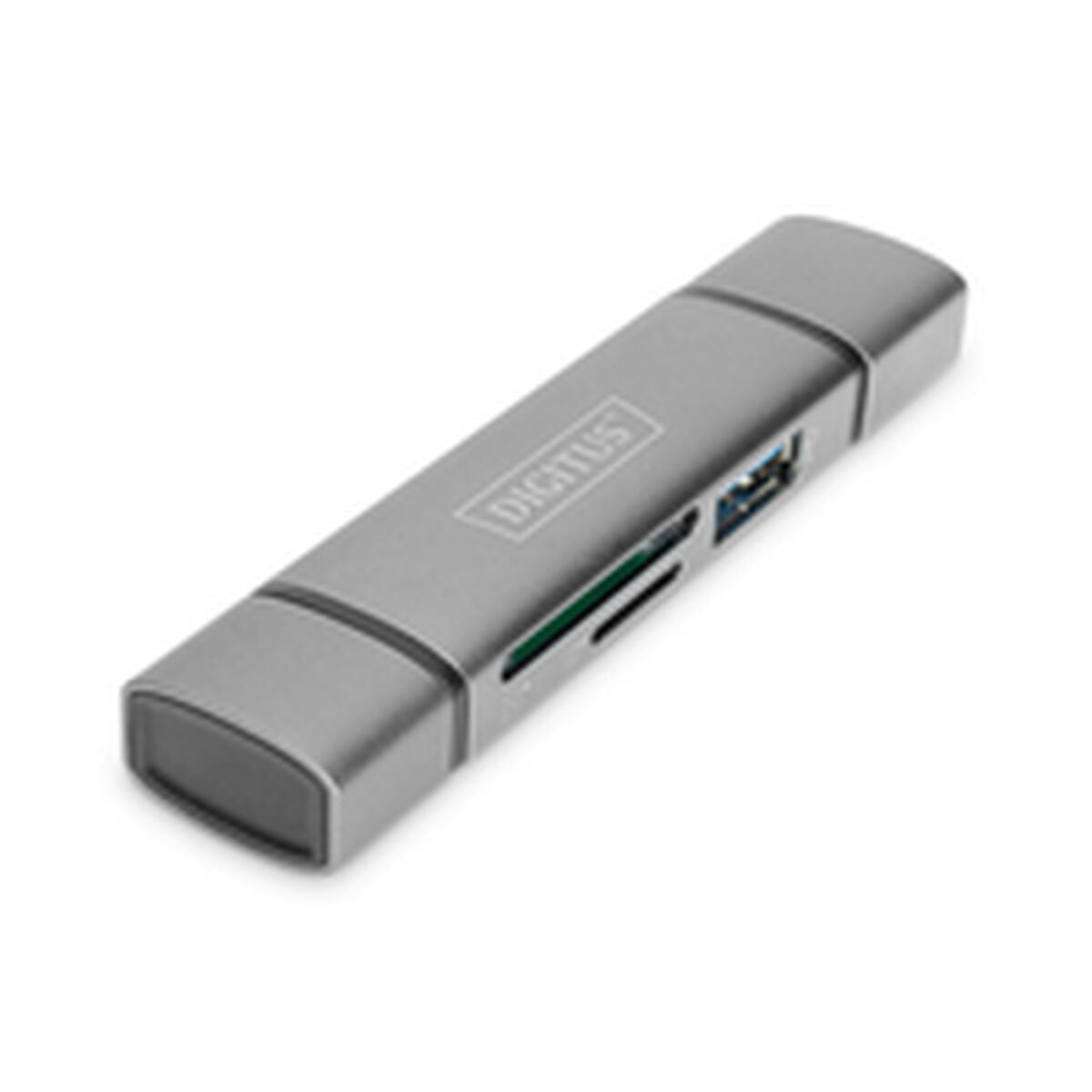Digitus DA-70886 lecteur de carte mémoire USB 3.2 Gen 1 (3.1 Gen 1) Type-A/Type-C Aluminium