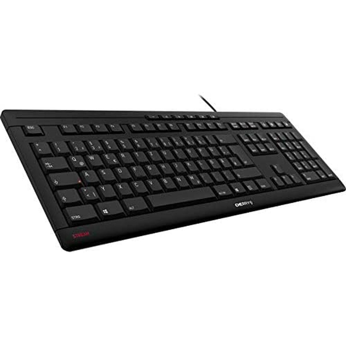 CHERRY Clavier STREAM KEYBOARD USB noir QWERTY (ES)
