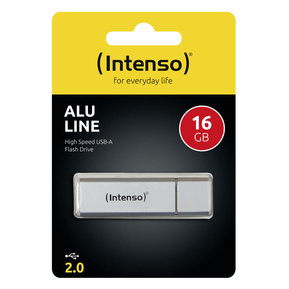 INTENSO Clé USB 2.0 Alu Line - 16 Go Gris