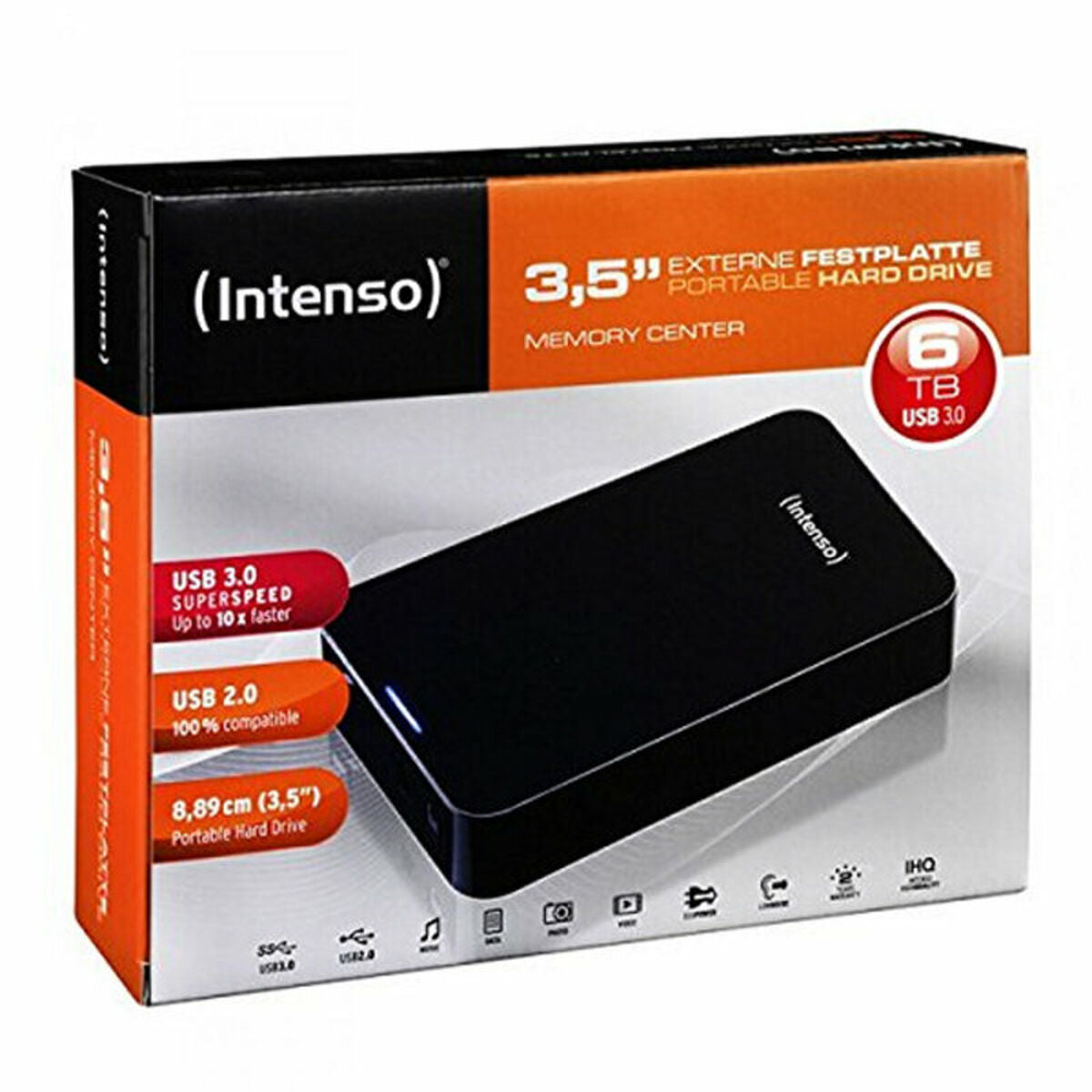 INTENSO Disque Dur Externe 3.5" Memory Center USB 3.0 - 6To Noir