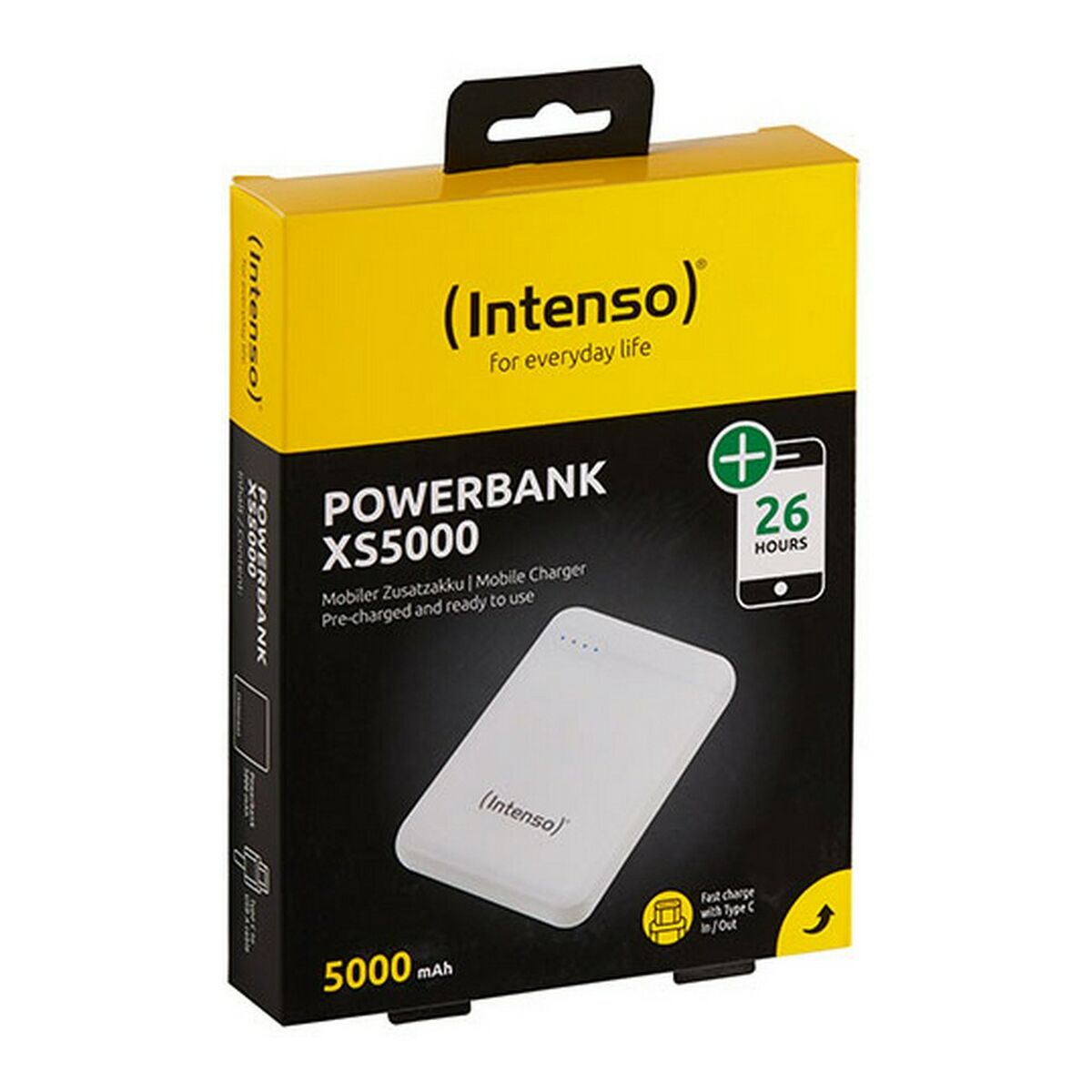 INTENSO PowerBank XS5000 USB / Type-C -5000 mAh blanc
