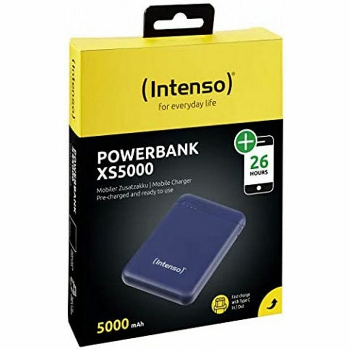 INTENSO PowerBank XS5000 USB / Type-C -5000 mAh bleu foncé