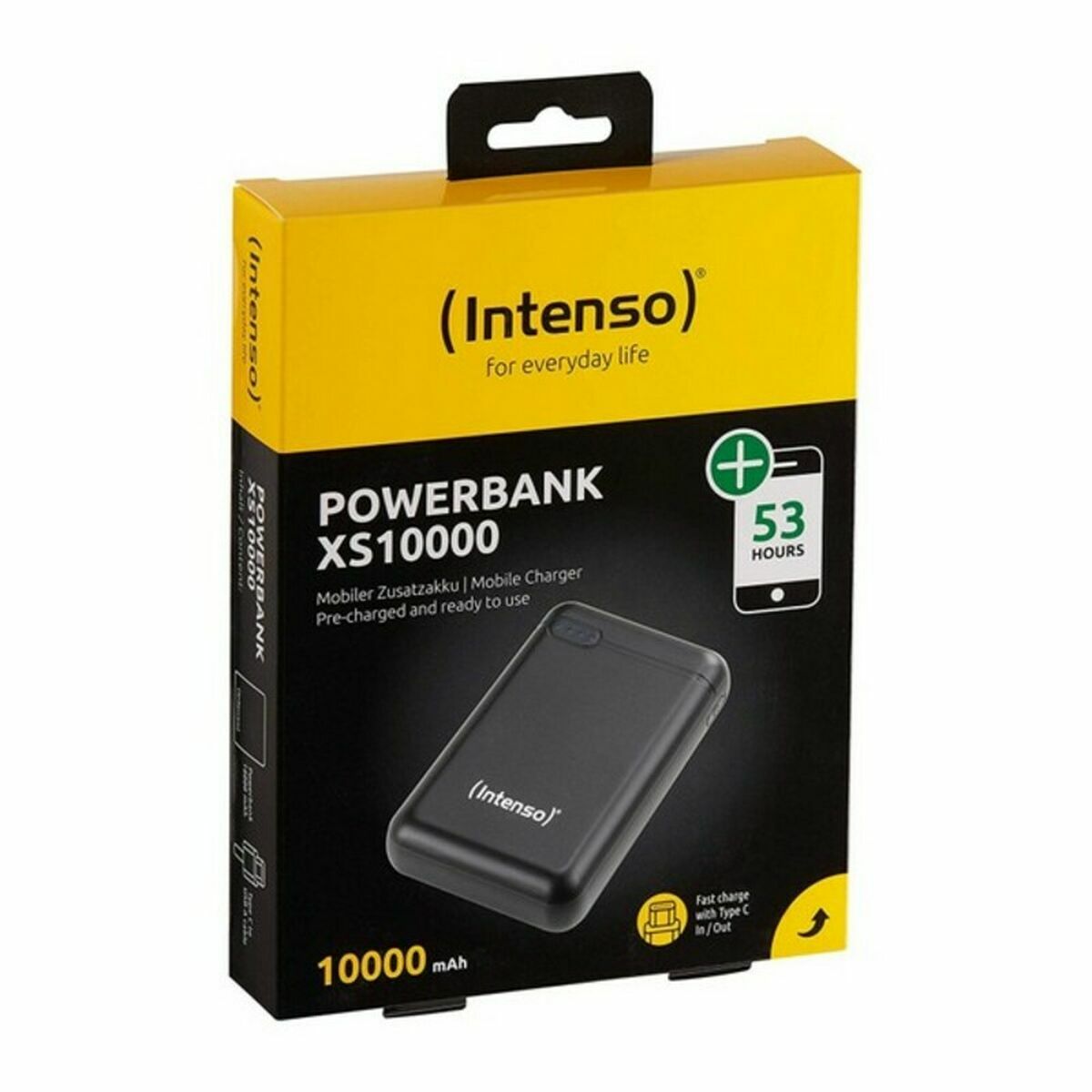 INTENSO PowerBank XS10000 USB / Type-C -10000 mAh noir