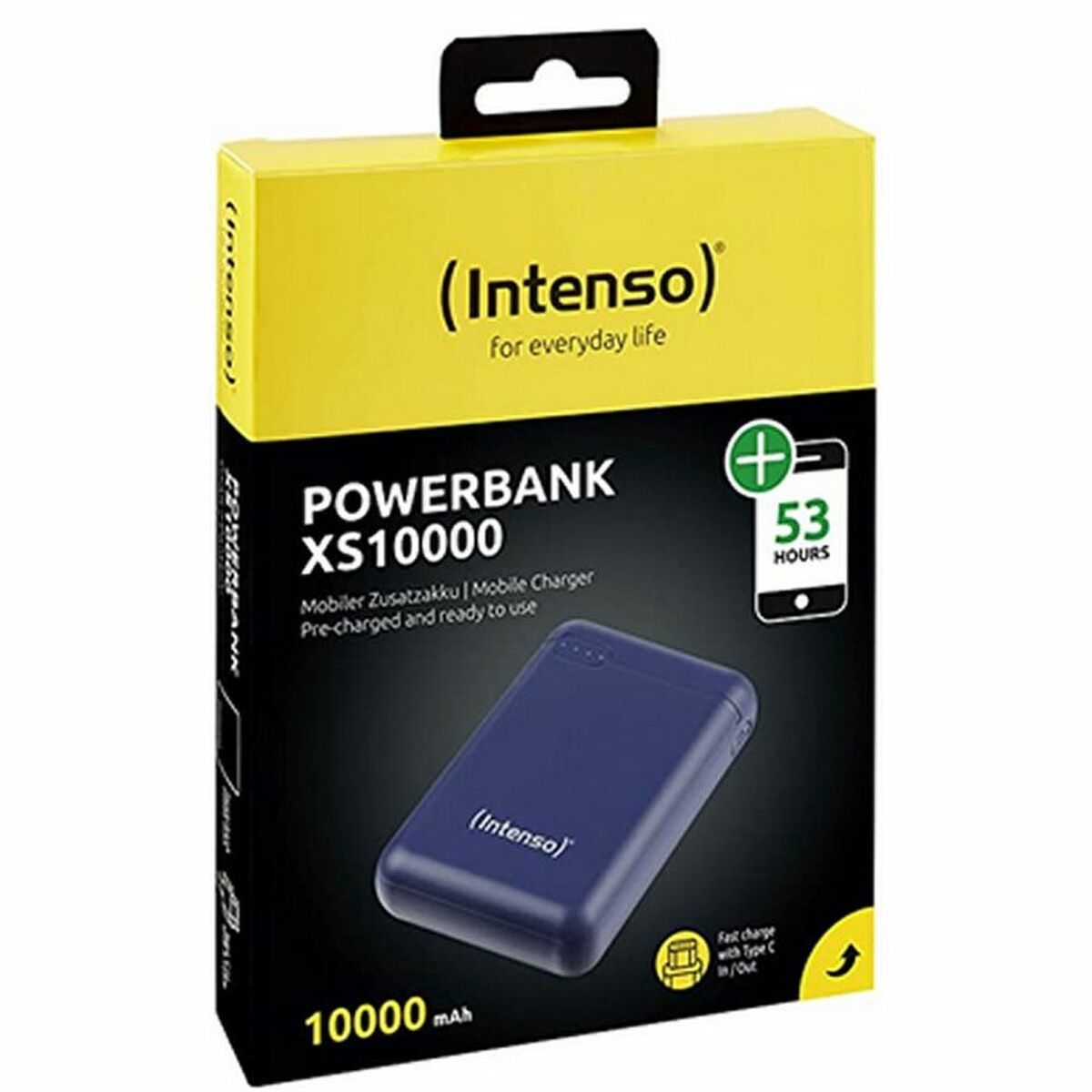 INTENSO PowerBank XS10000 USB / Type-C -10000 mAh bleu foncé