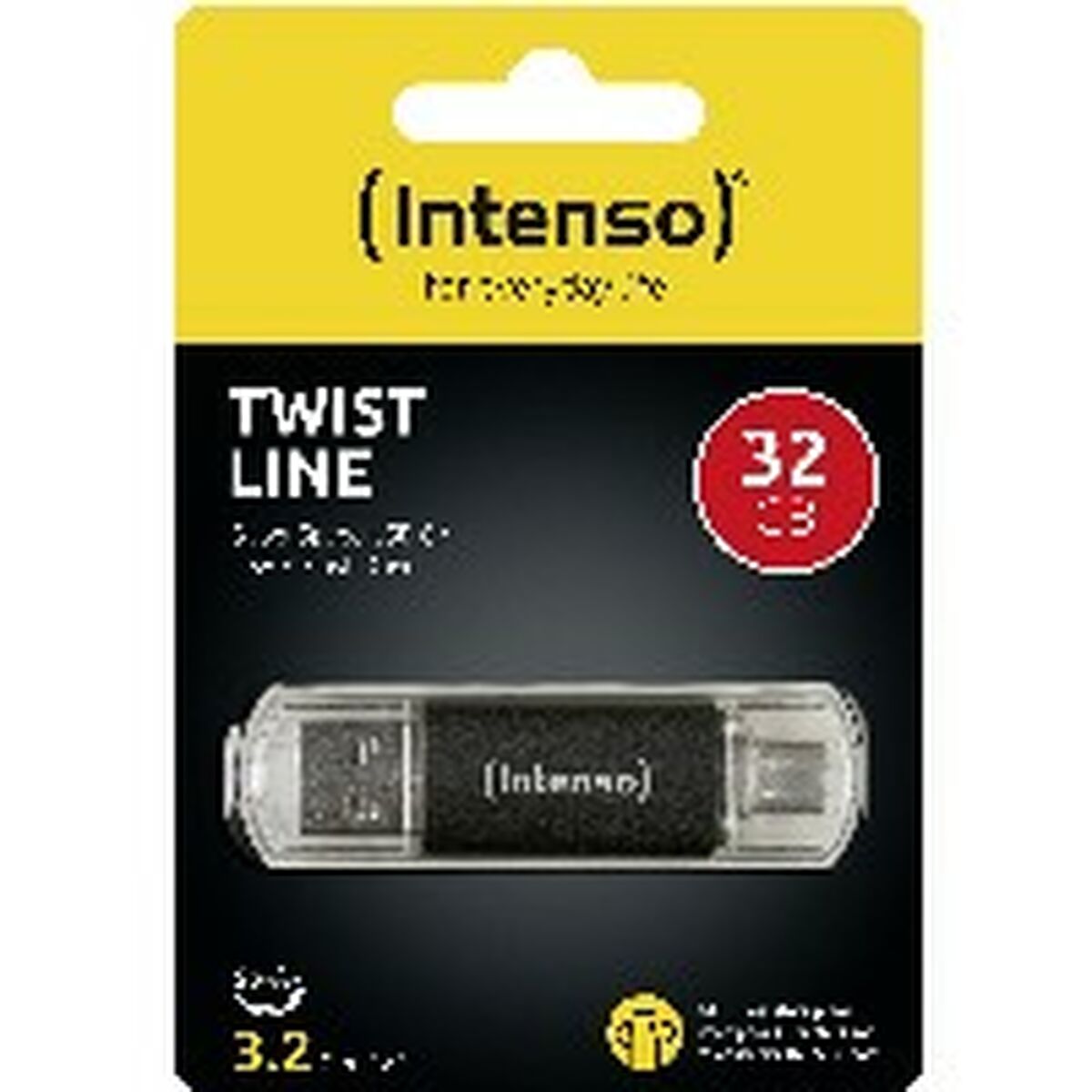 INTENSO Clé USB  3.2 Twist Line - 32 Go Type-C et Type-A