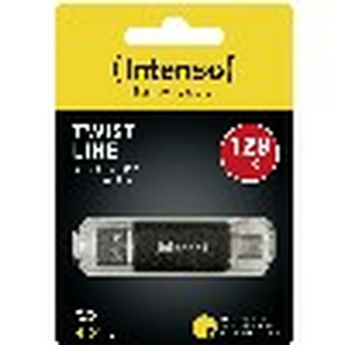 INTENSO Clé USB  3.2 Twist Line - 128 Go Type-C et Type-A