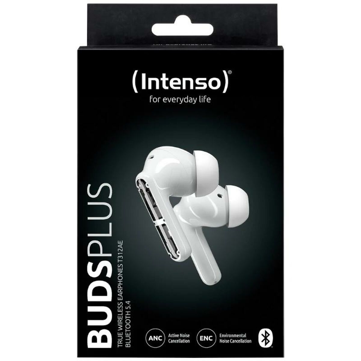 INTENSO Ecouteurs BUDS PLUS sans fil, noirs