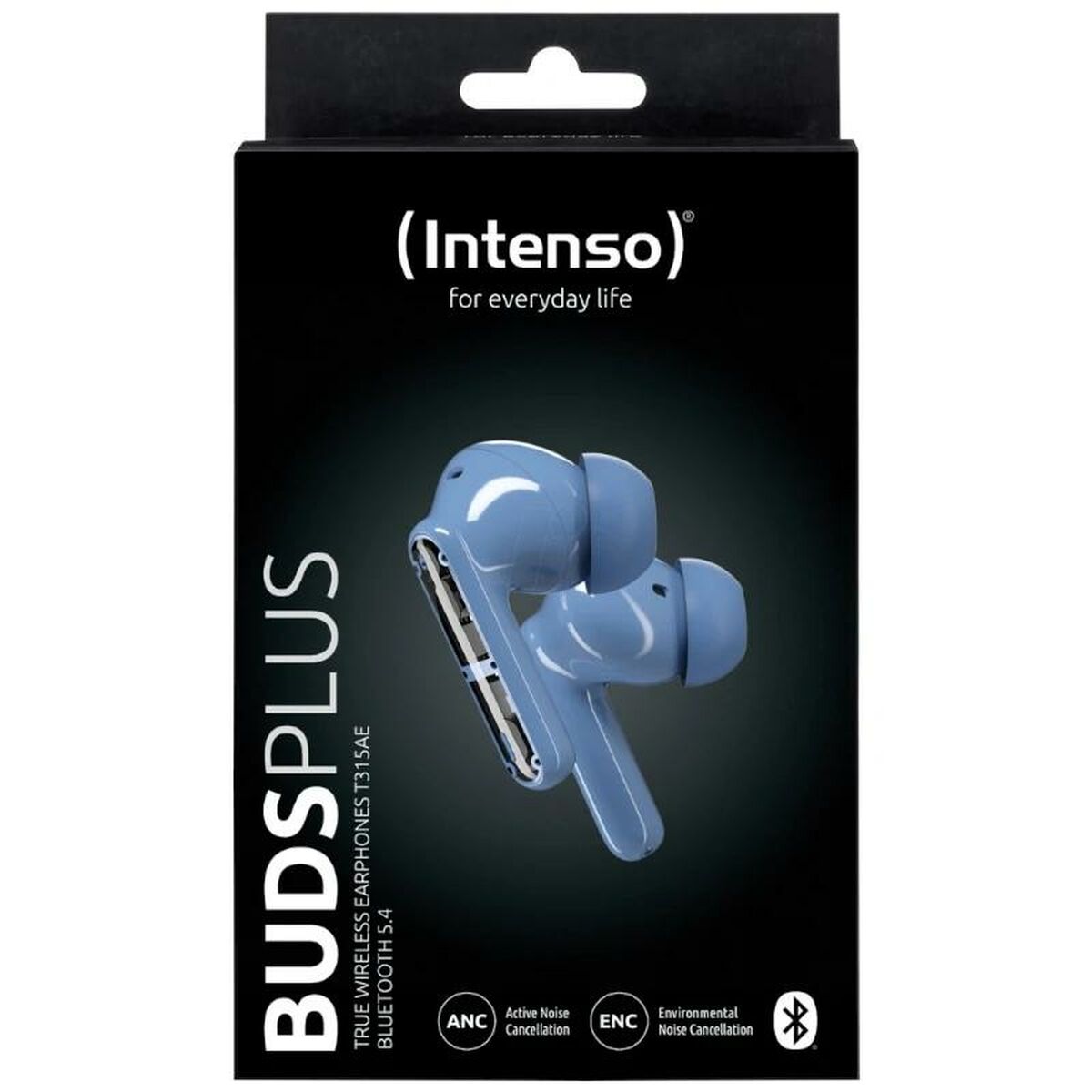 INTENSO Ecouteurs BUDS PLUS sans fil, bleus