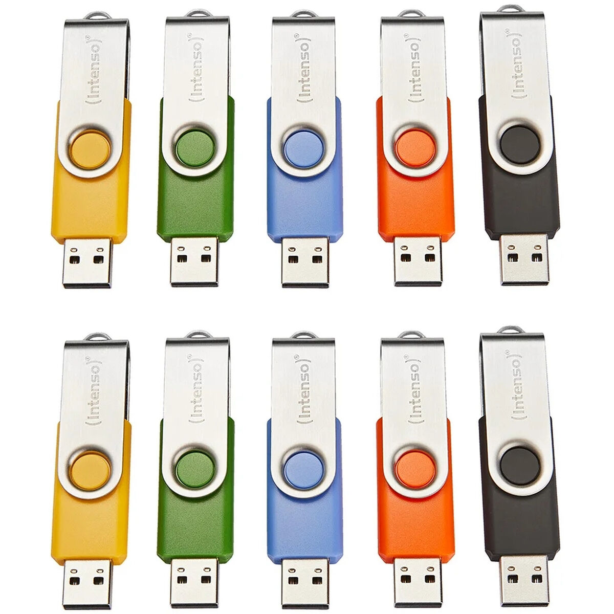 INTENSO Clé USB 2.0 Basic Line - Pack de 10 x 4 Go