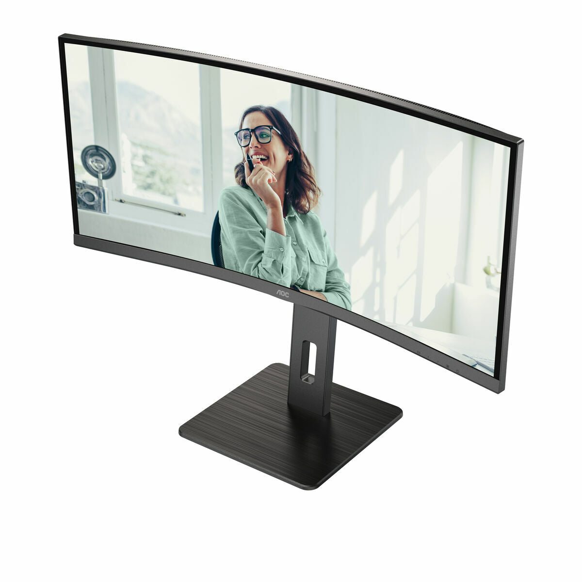 AOC CU34P3CV écran incurvé- 34" - 3440 x 1440 UWQHD @ 100 Hz - VA - 300 cd/m² - 3000:1 - 4ms - HDMI, DP, USB-C - HAS - Haut parleurs