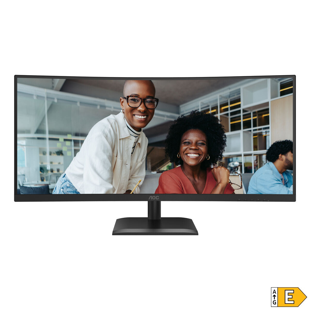 AOC CU34E4CV - Écran incurvé - 34i - 3440 x 1440 UWQHD 120 Hz - VA - 3500:1 - HDR10 - 4 ms - 2xHDMI DP USB-C -HP- GAR 5 ans