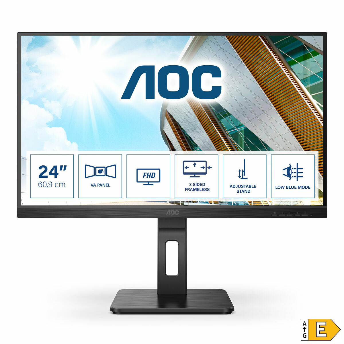 "AOC P2 24P2QM écran plat de PC 60,5 cm (23.8"") 1920 x 1080 pixels Full HD LED Noir"