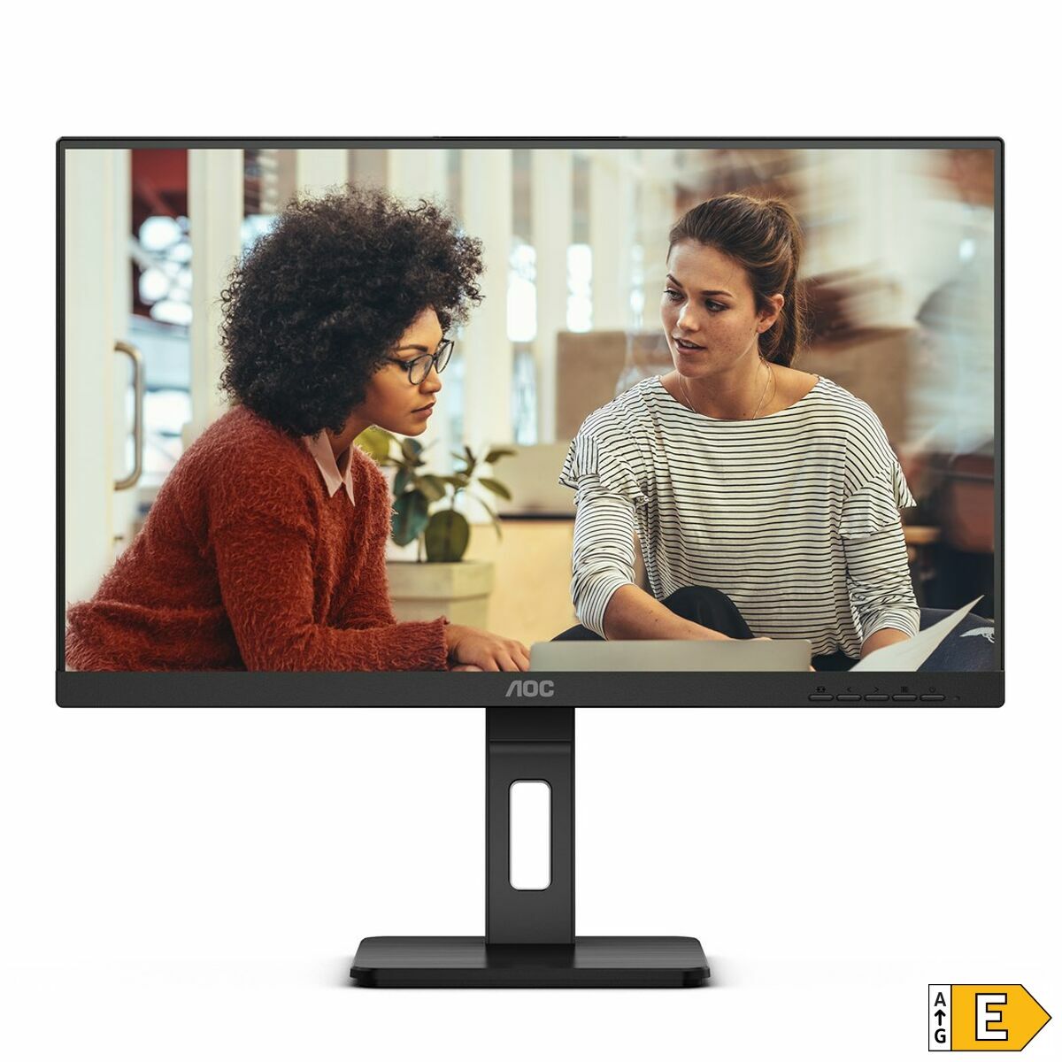 AOC 24E3QAF Écran LED - 24" - 1920 x 1080 Full HD (1080p) @ 75 Hz - IPS - 1000:1 - 4 ms - HDMI, VG DP , HAS pivot Haut- parleurs