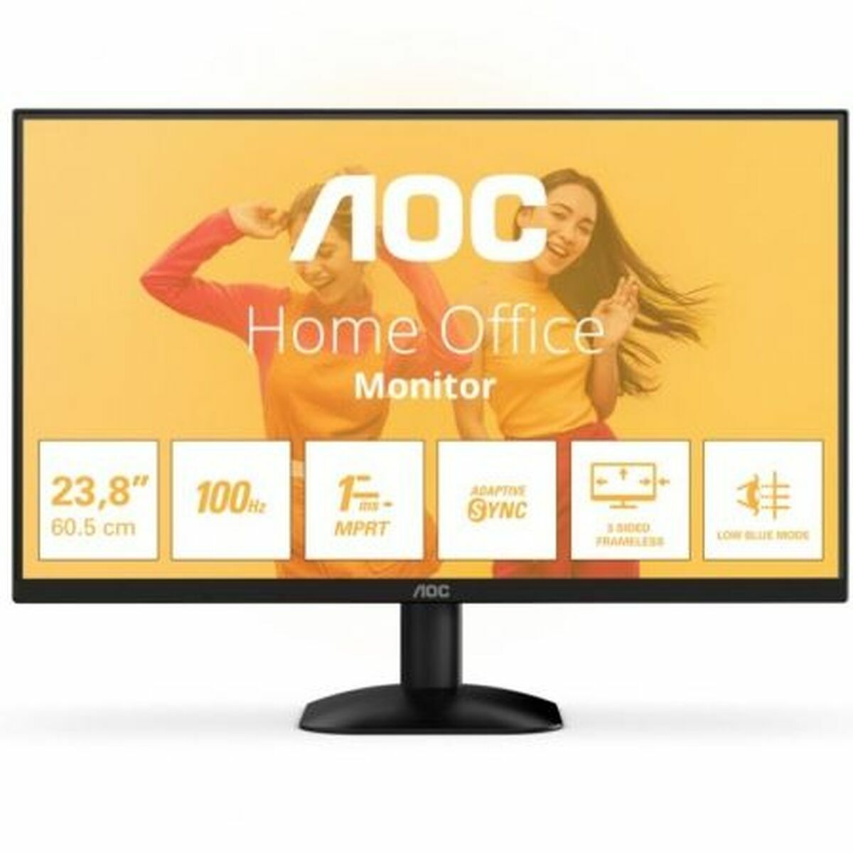 AOC 24B35HM2 - Écran LED - 24"-1920 x 1080 Full HD (1080p) @ 100 Hz - VA - 300 cd/m² - 4000:1 - 1 ms - HDMI, VGA - noir