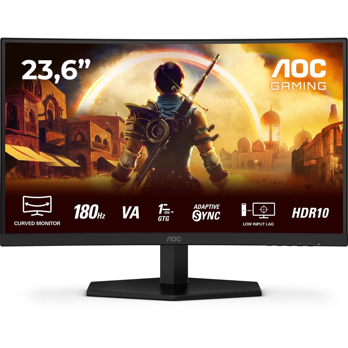 AOC C24G42E 23.6p Curved Fast VA FHD 180Hz 0.5ms 250cd/m2 HDMI 2.0 DP1.4 Speakers