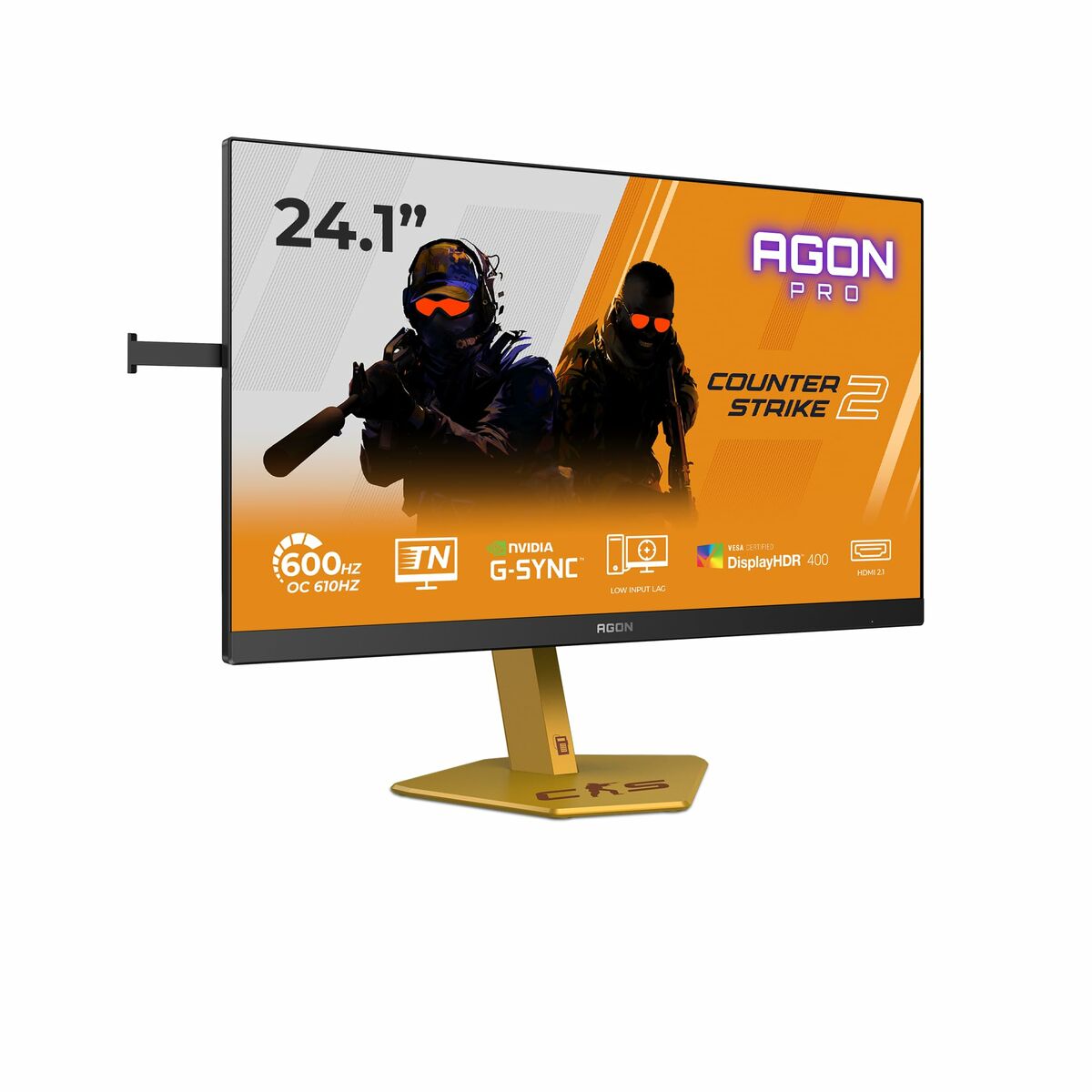AOC CS24A 24.1p FHD Fast TN 610Hz 0.5ms 500cd/m2 HDMI2.1 DP USB 3.2 HUB USB PIVOT