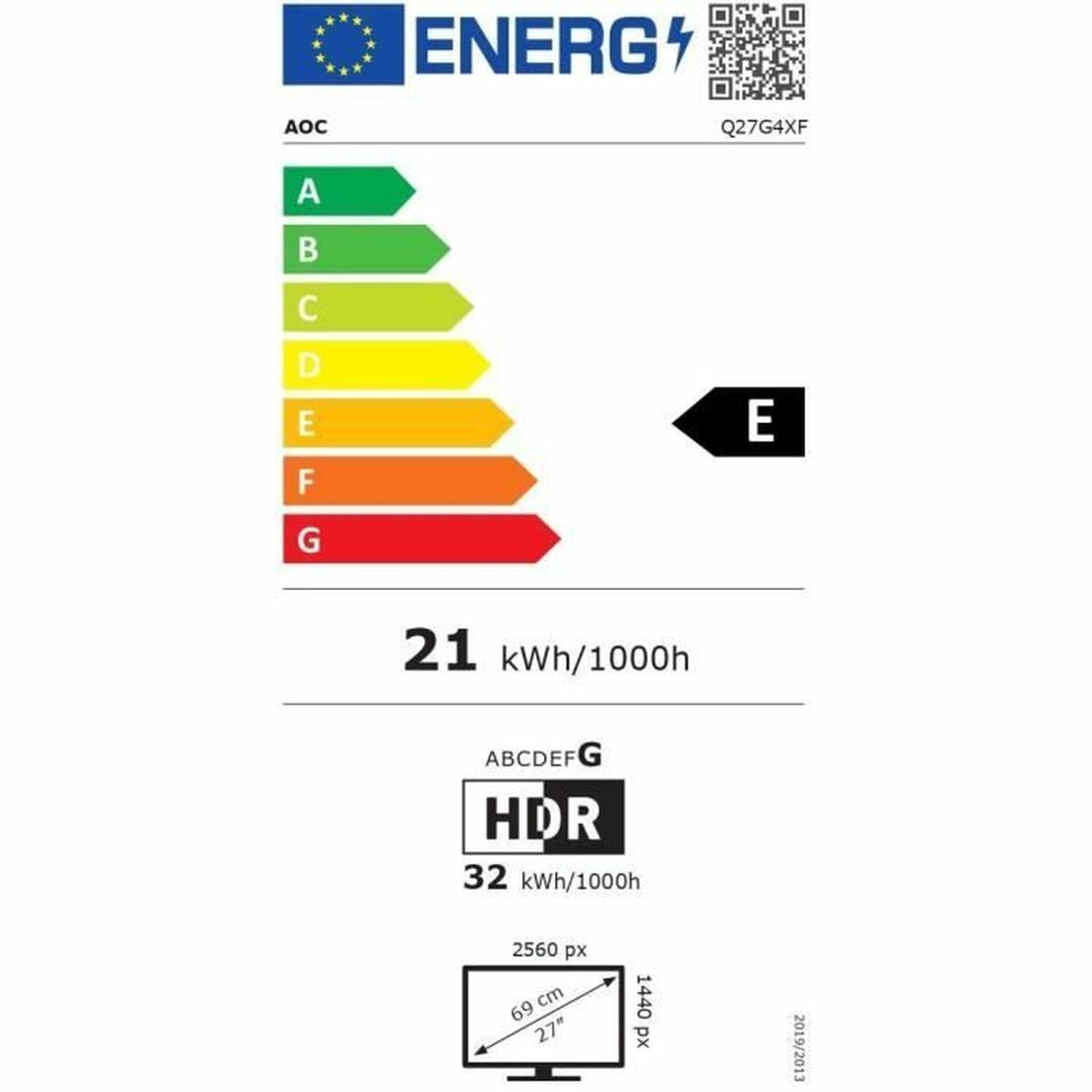 AOC Q27G4XF 27p VA WLED FHD 280Hz