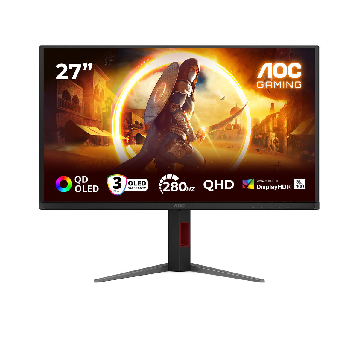 AOC Q27G4ZR 27p WQHD FASt IPS 240Hz 0.03ms 400cd/m2 HDMI2.0x2 DP Speakers