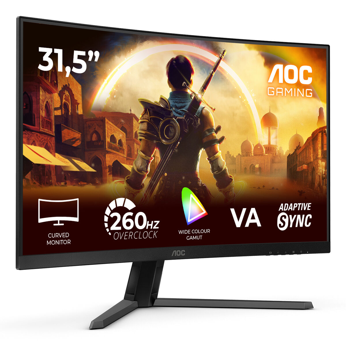 AOC C32G42ZE 31.5p FHD VA 260Hz OC 4ms 300cd/m2 HDMI 2.0 DP