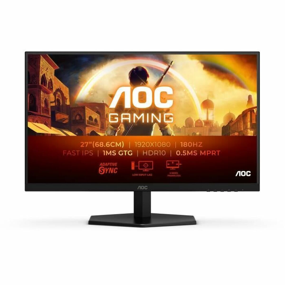 AOC 27G42E 27p Gaming Monitor 180Hz 1920x1080 1ms HDMI DP Black