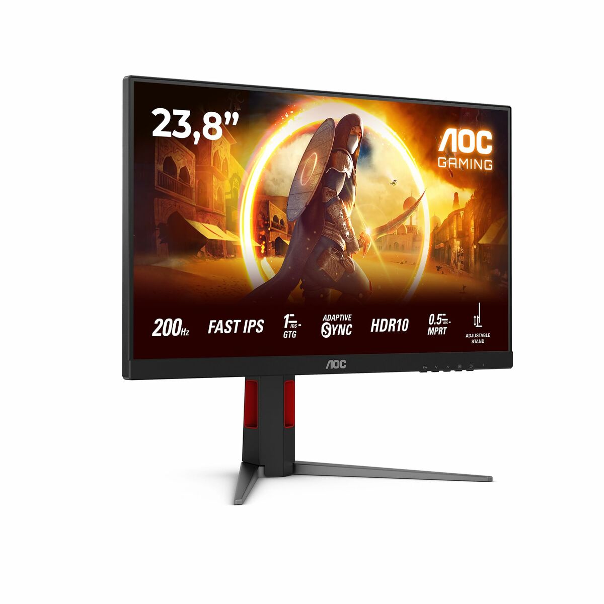 AOC 24G4HA 23.8p Fast IPS FHD 200Hz 300cd/m2 1ms HDMI2.0x2 DP Speakers Pivot
