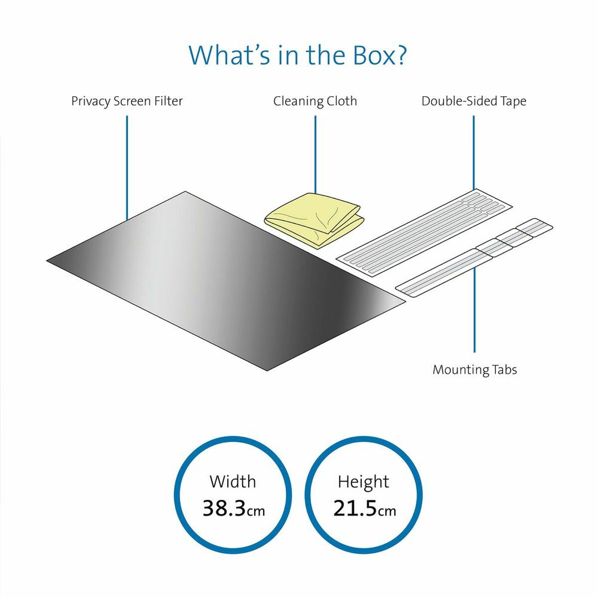 Privacy Plg 18.5" Wide 16:9