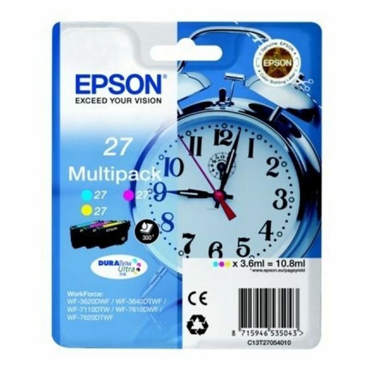 Ink/27 Alarm Clock 3.6ml CMY
