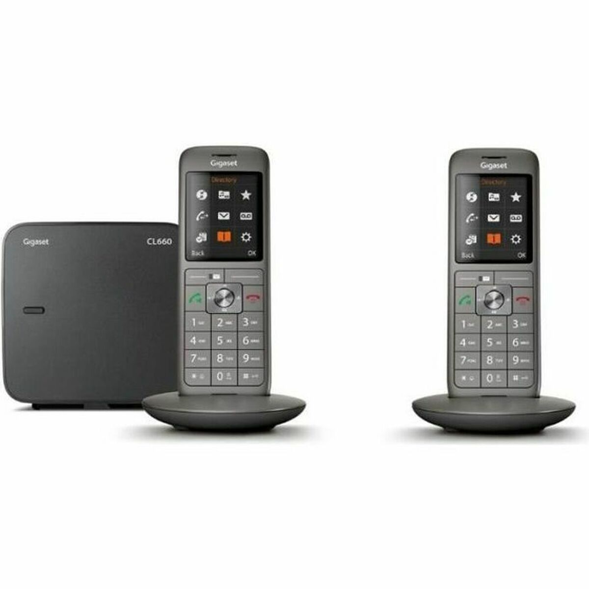 Gigaset CL660 DUO Tél. sans fil DECT - base + 2 combinés