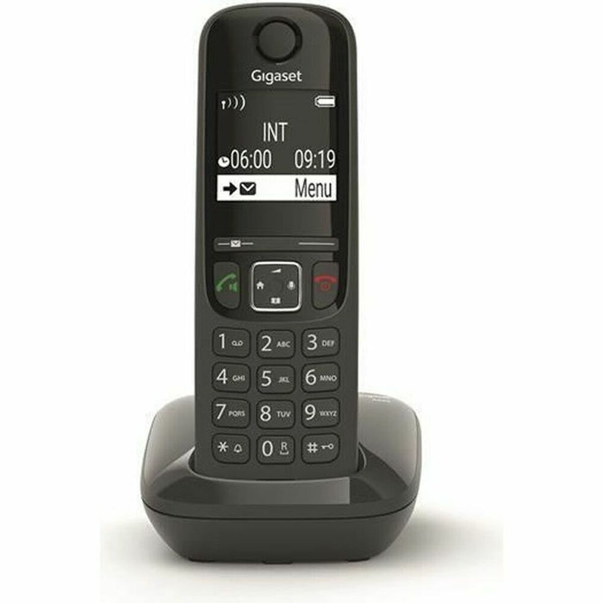 Gigaset AS690 téléphone sans fil DECT noir - base + combiné