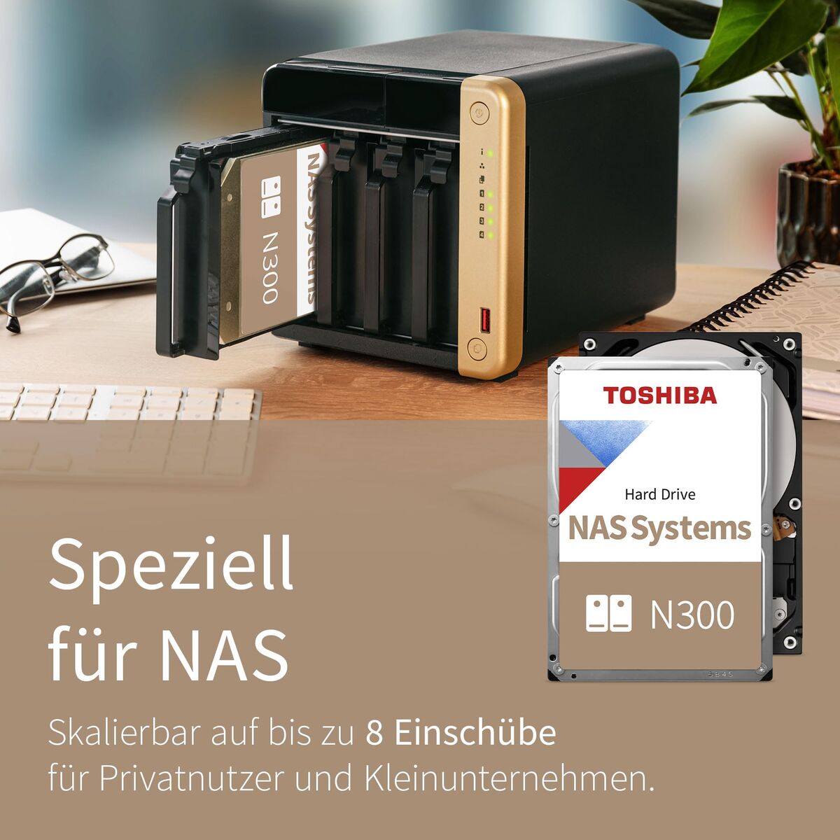 BULK N300 NAS Hard Drive 4TB 512MB