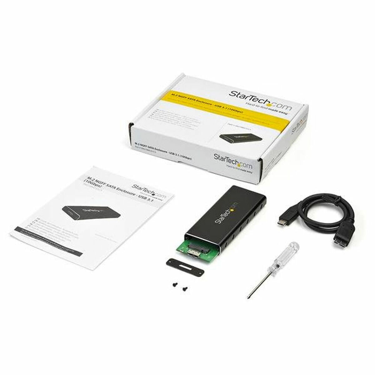 M.2 SATA Enclosure - USB 3.1w/USB C