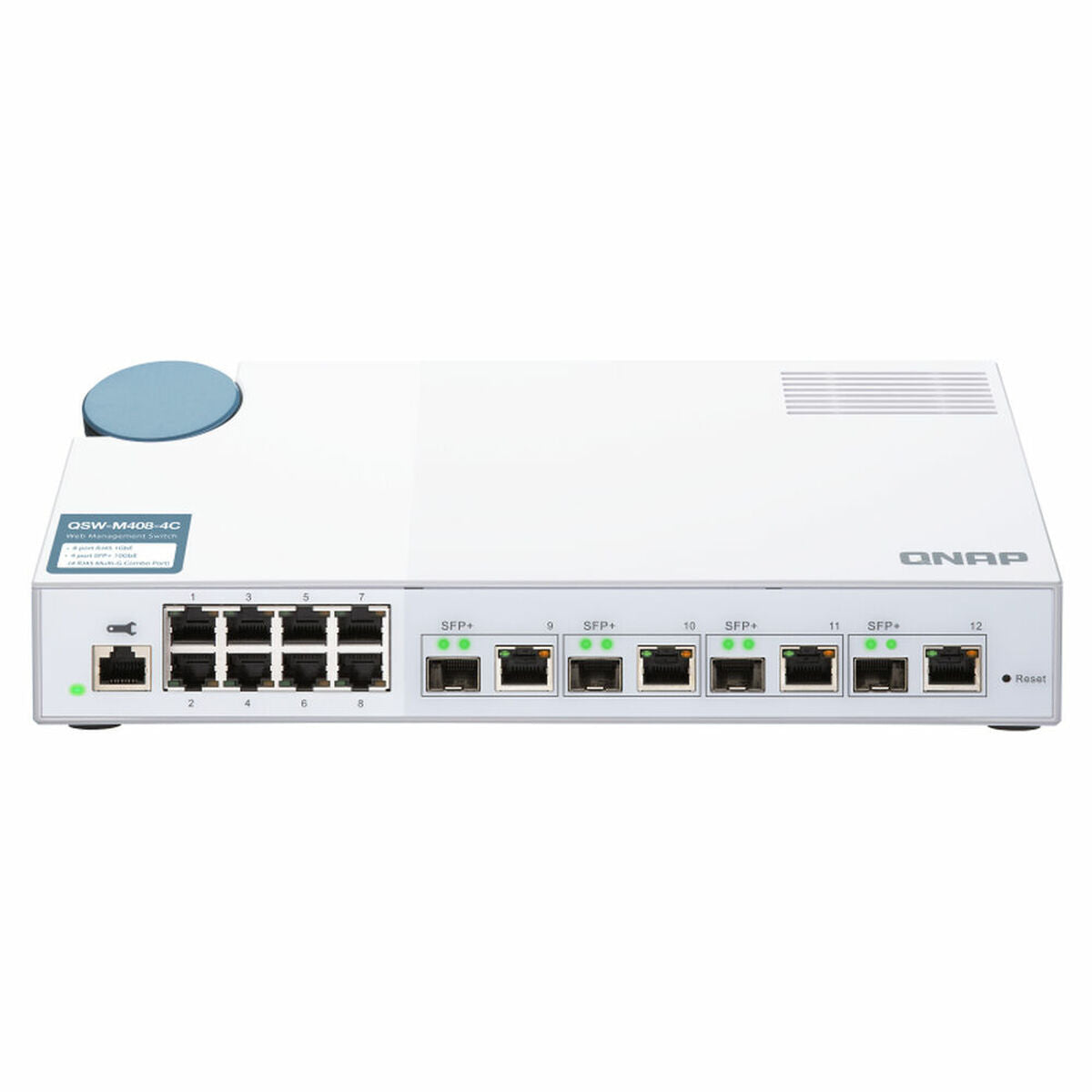 8x1Gbps 4x10G SFP+/NBASE-T webmgd switch