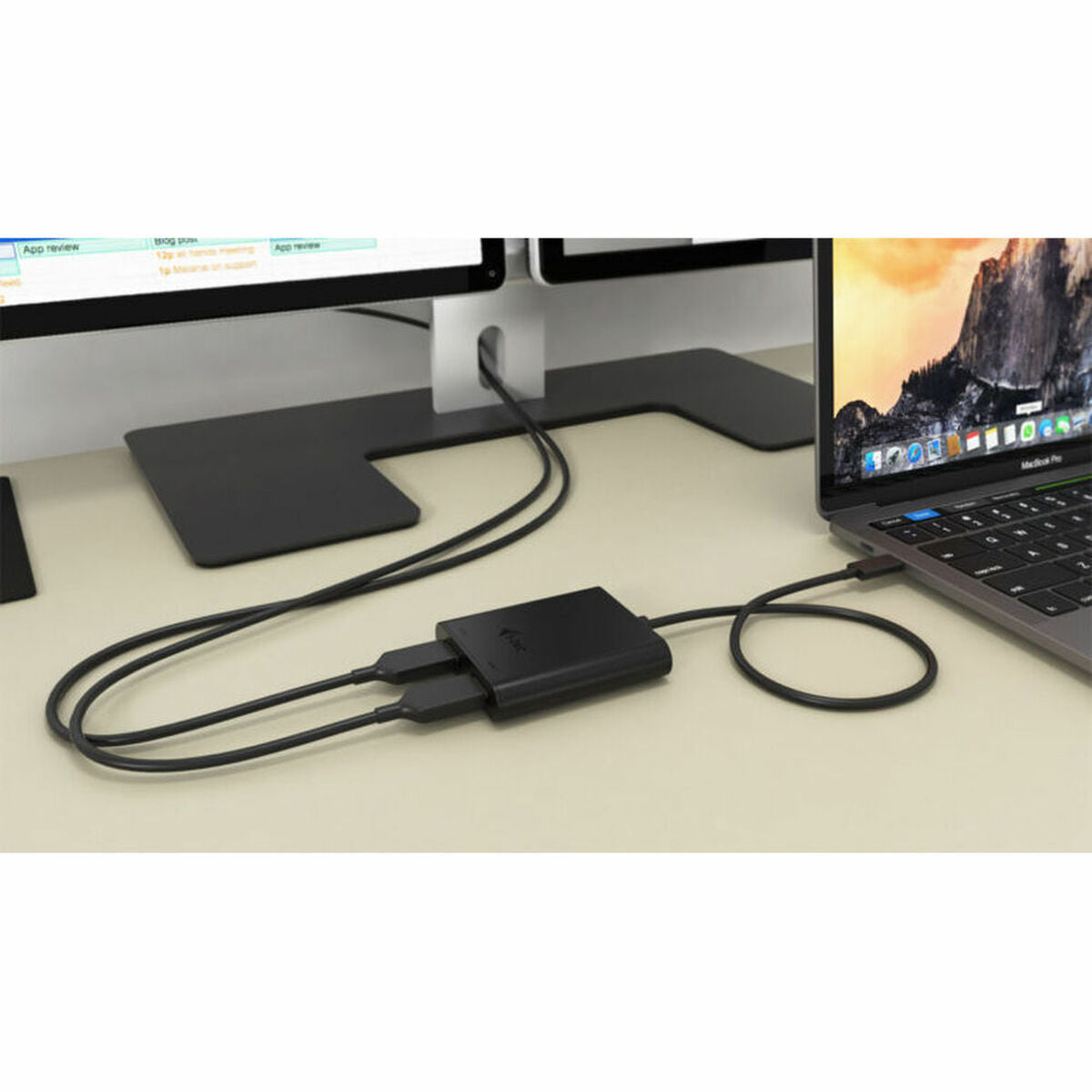 I-TEC USB C to Dual HDMI Port VideoAdapter 2xHDMI Port 4K Ultra HD compatible with Thunderbolt 3