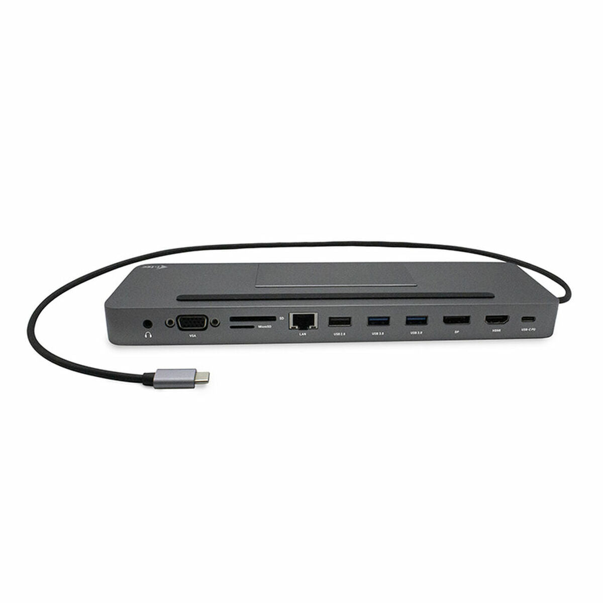 I-TEC USB-C Metal 4K 3xDisplay DS 1xHDMI 1xVGA 1xDP 1xSD+1xmicroSD Cardreader 1xGLAN 1x3.5mm Audio 2xUSB 3.0 2xUSB 2.0 1xUSB-C PD