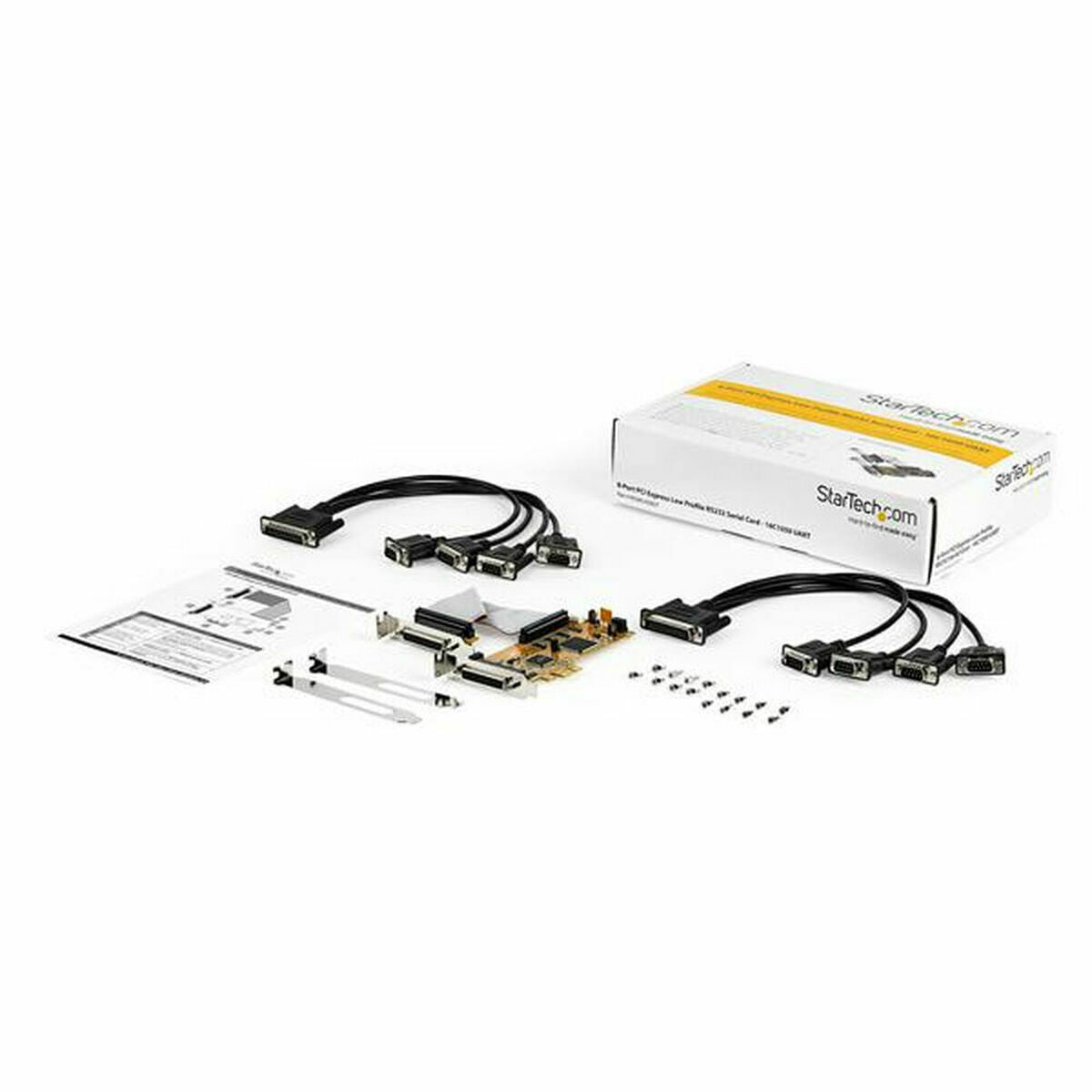 8-Port PCIe RS232 Serial Adapter Card