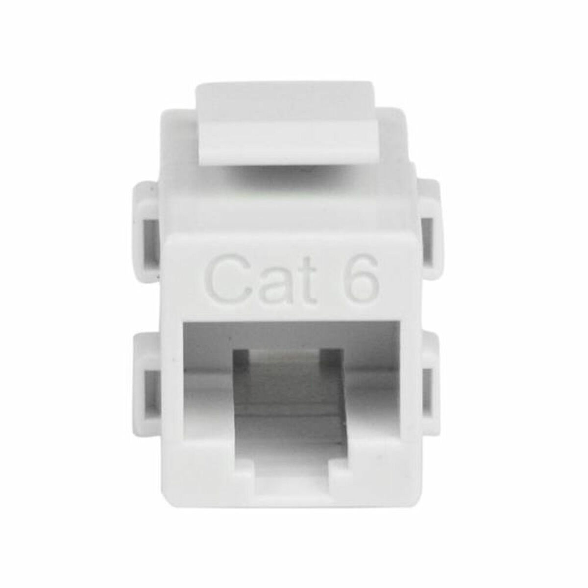 White Cat 6 RJ45 Keystone Jack Coupler