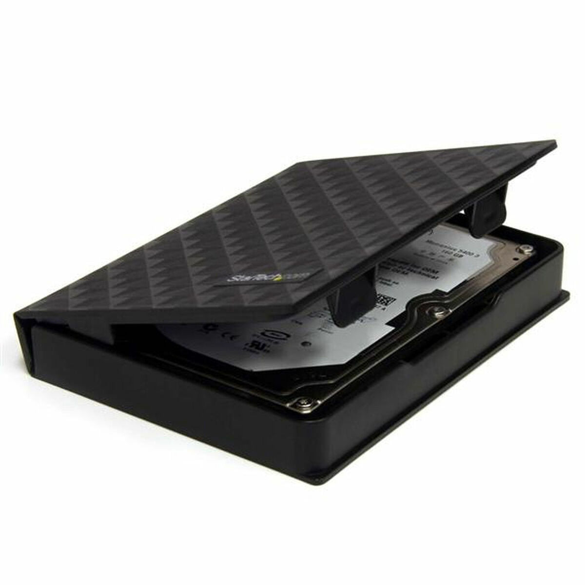 3x2.5 Anti-Static HDD Protector Case Bk