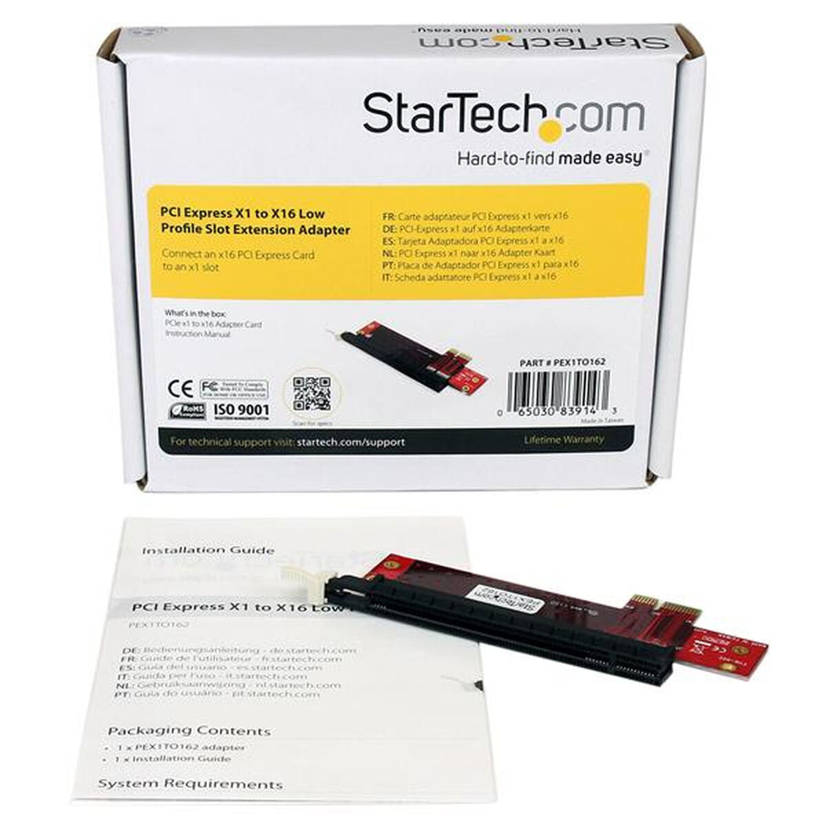PCIe X1 to X16 Slot Extension Adapter