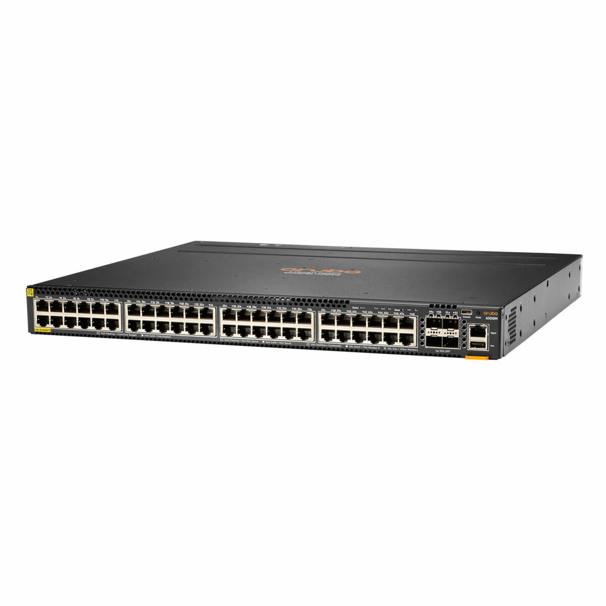 HPE Aruba 6300M Switch 48-port 1GbE Class 4 PoE and 4-port SFP56