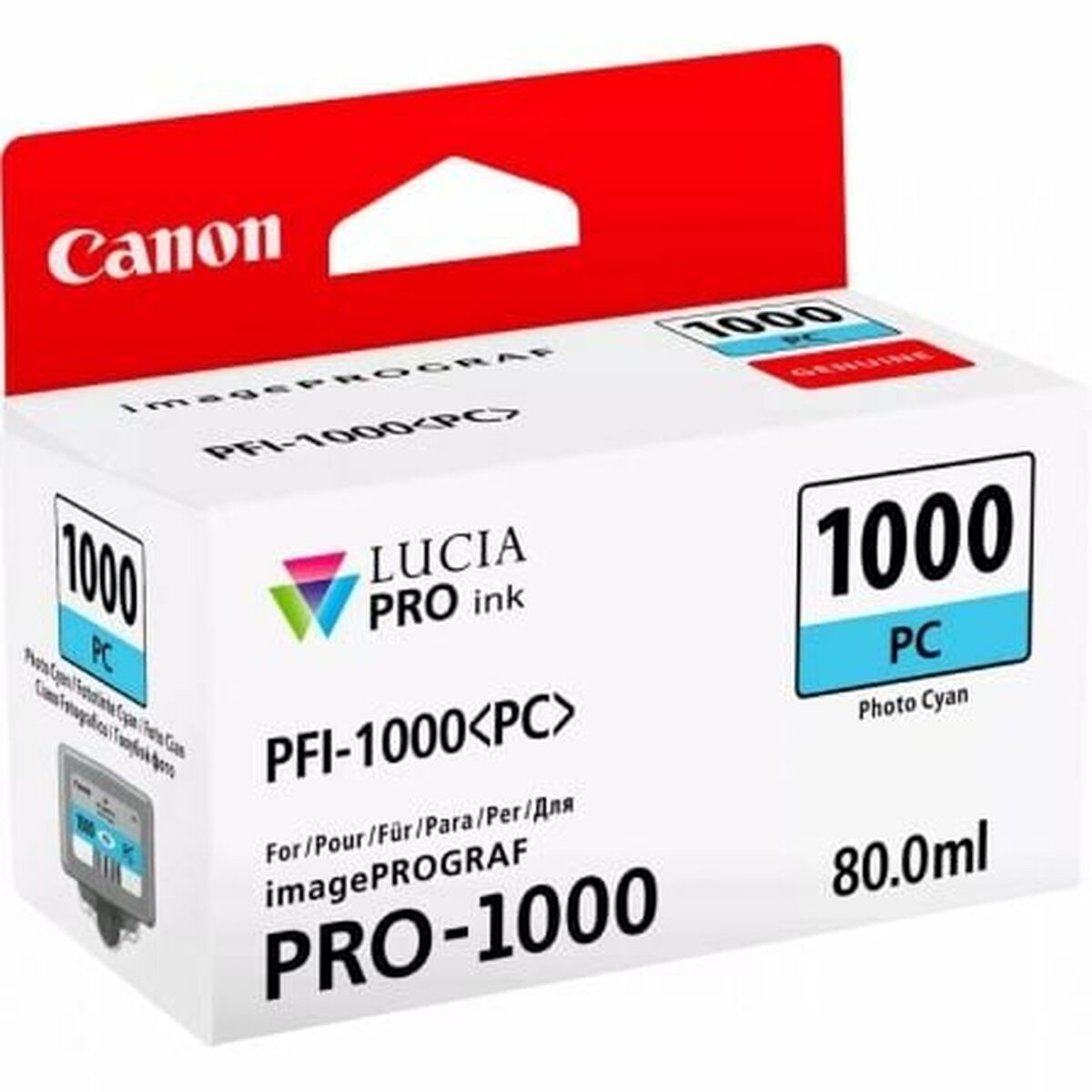 Ink/PFI-1000 Cartridge Photo CY