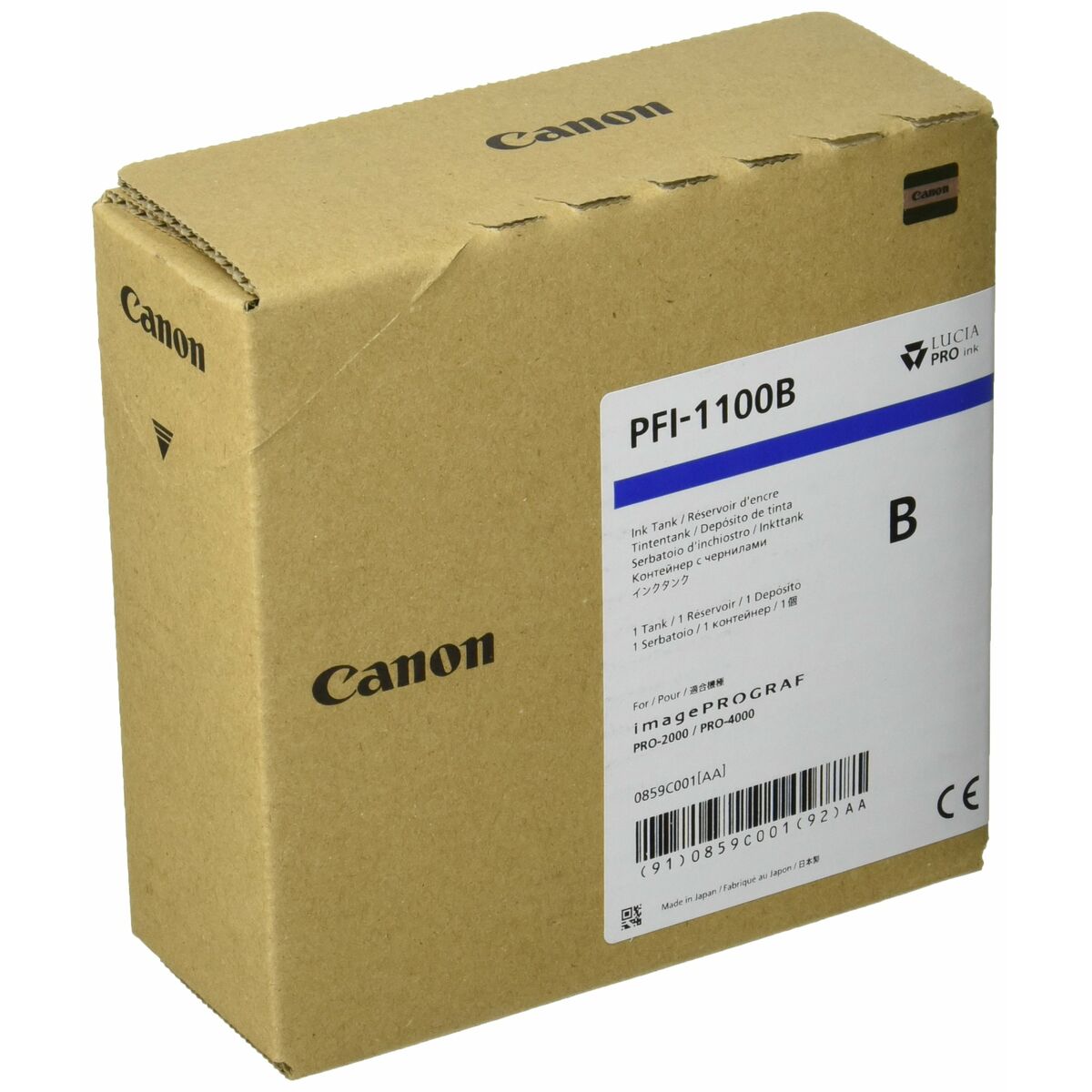 CANON Cartouche encre PFI-1100 Bleu 160 ML PRO 2000/4000