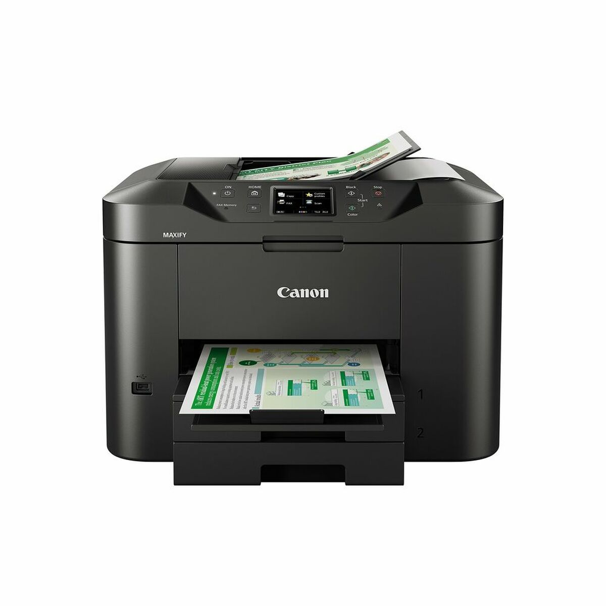 CANON MAXIFY MB2750 MFP colour ink-jet A4 210x297mm A4 22ppm copy 24 ipm print 500 sheets USB 2.0 LAN Wi-Fi USB host