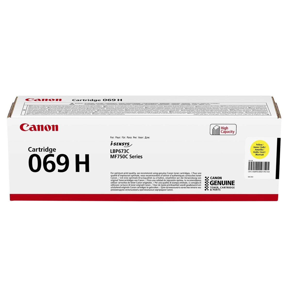 CANON Toner Cartridge 069 High yield Yellow